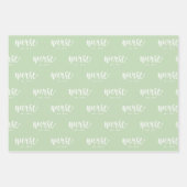 ナースエストカスタムタイポグラフィナースRN卒業 ラッピングペーパーシート (正面2)