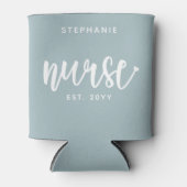 ナースエストカスタムタイポグラフィナースRN卒業 缶クーラー (正面)