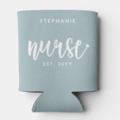 ナースエストカスタムタイポグラフィナースRN卒業 缶クーラー (裏面)