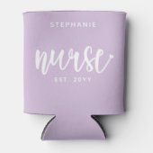 ナースエストカスタムタイポグラフィナースRN卒業 缶クーラー (正面)