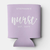 ナースエストカスタムタイポグラフィナースRN卒業 缶クーラー (裏面)