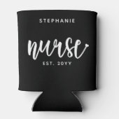 ナースエストカスタムタイポグラフィナースRN卒業 缶クーラー (裏面)