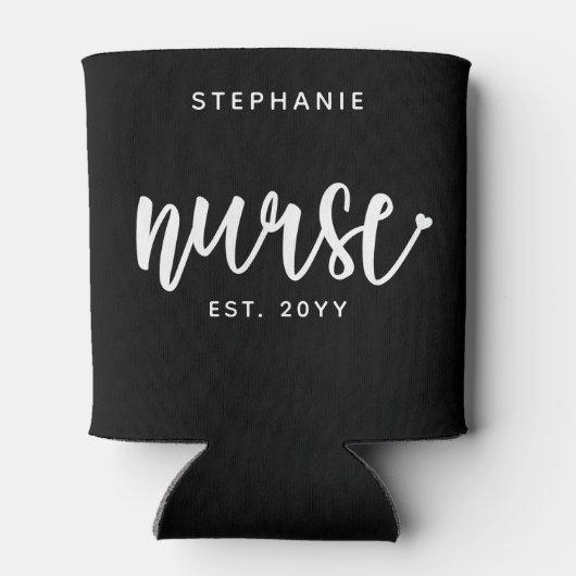 ナースエストカスタムタイポグラフィナースRN卒業 缶クーラー (裏面)