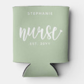 ナースエストカスタムタイポグラフィナースRN卒業 缶クーラー (正面)