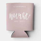 ナースエストカスタムタイポグラフィナースRN卒業 缶クーラー (正面)