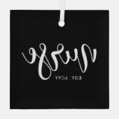 ナースエストカスタム年学生ナースRN卒業 ガラスオーナメント (裏面)