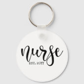 ナースエストカスタム年学生ナースRN卒業 キーホルダー (正面)