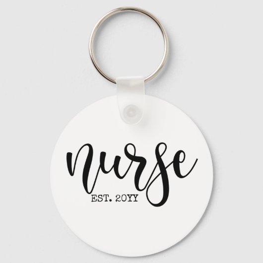 ナースエストカスタム年学生ナースRN卒業 キーホルダー (正面)