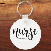 ナースエストカスタム年学生ナースRN卒業 キーホルダー (正面)