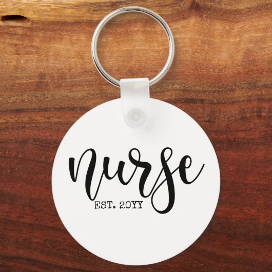 ナースエストカスタム年学生ナースRN卒業 キーホルダー (正面)