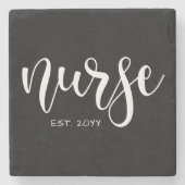 ナースエストカスタム年学生ナースRN卒業 ストーンコースター (正面)