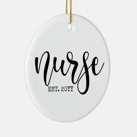ナースエストカスタム年学生ナースRN卒業 セラミックオーナメント (右)