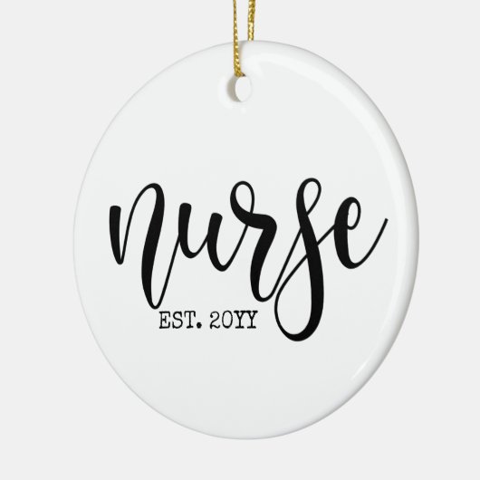 ナースエストカスタム年学生ナースRN卒業 セラミックオーナメント (左)