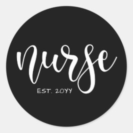 ナースエストカスタム年学生ナースRN卒業 ラウンドシール
