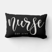 ナースエストカスタム年学生ナースRN卒業 ランバークッション (裏面)