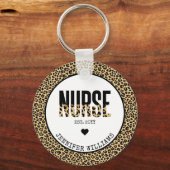 ナースエストパーソナライズされたチーターRN卒業 キーホルダー (正面)