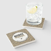 ナースエストパーソナライズされたチーターRN卒業 ストーンコースター (横)