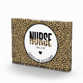 ナースエストパーソナライズされたチーターRN卒業 フォトブロック (右)