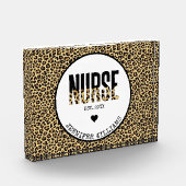 ナースエストパーソナライズされたチーターRN卒業 フォトブロック (左)