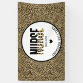 ナースエストパーソナライズされたチーターRN卒業 横断幕 (縦)