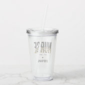 ナースエパーソナライズされたストチータRN卒業 アクリルタンブラー (裏面)