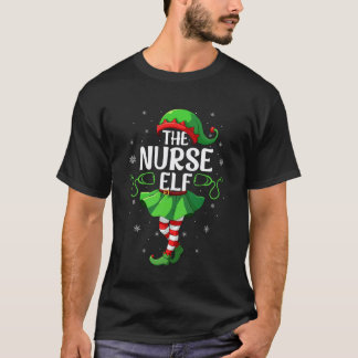 ナースエルフ クリスマス ガールズ ウィメン エルフ部隊 クリスマス ファム Tシャツ