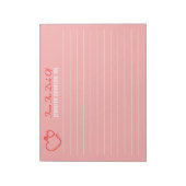 ナースエレガントのStethoscope名 ノートパッド (回転)