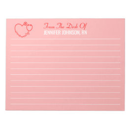 ナースエレガントのStethoscope名 ノートパッド