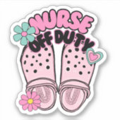 ナースオフデューティキャグス防水 シール (正面)