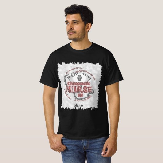 ナースカイロプラクターのカスタムAxiomナースTシャツ Tシャツ (正面フル)