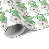 ナースカエル漫画のラッピング紙 ラッピングペーパー (ロールコーナー)