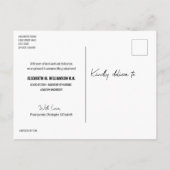 ナースカスタムの紹介の発表 案内ポストカード (裏面)