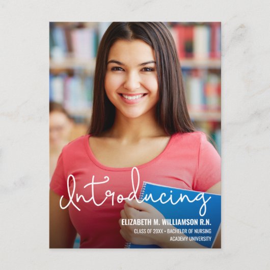 ナースカスタムの紹介グラッド写真の発表 案内ポストカード (正面)