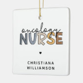 ナースカスタムオンコロジーRNギフト セラミックオーナメント (左)