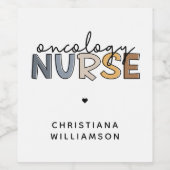 ナースカスタムオンコロジーRNギフト ワインラベル (シングルラベル)