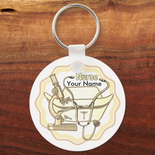 ナースカスタムコラージュ キーホルダー (正面)