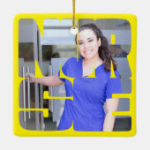 ナースカスタムフォトスクエア セラミックオーナメント (裏面)