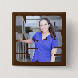 ナースカスタムフォトスクエア 缶バッジ