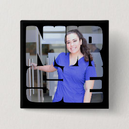 ナースカスタムフォトスクエア 缶バッジ
