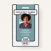 ナースカスタムホームHealth AideフォトロゴIDバッジ バッジ (正面)