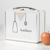 ナースカスタムメディカルスクラブスホワイト メタルランチボックス (インサイチュ)