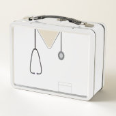 ナースカスタムメディカルスクラブスホワイト メタルランチボックス (裏面)