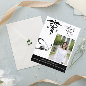 ナースカスタム卒業式パーティーありがとう ポストカード