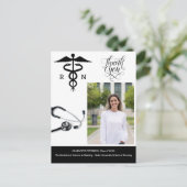 ナースカスタム卒業式パーティーありがとう ポストカード (スタンド正面)