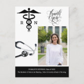 ナースカスタム卒業式パーティーありがとう ポストカード (正面)