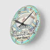 ナースカスタム時計 ラウンド壁時計 (傾斜)