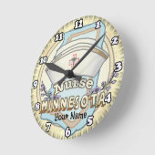 ナースカスタム時計 ラウンド壁時計 (傾斜)