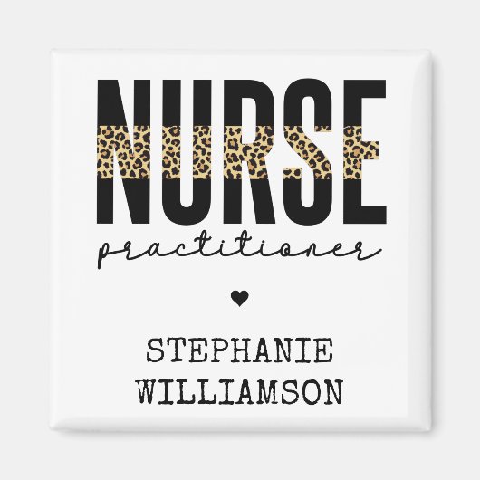 ナースカスタム開業医NPチーター卒業 マグネット (正面)