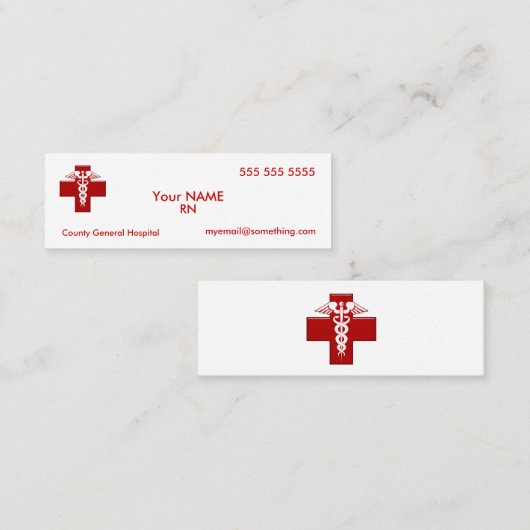 ナースカドゥセウス スキニー名刺 (正面/裏面)