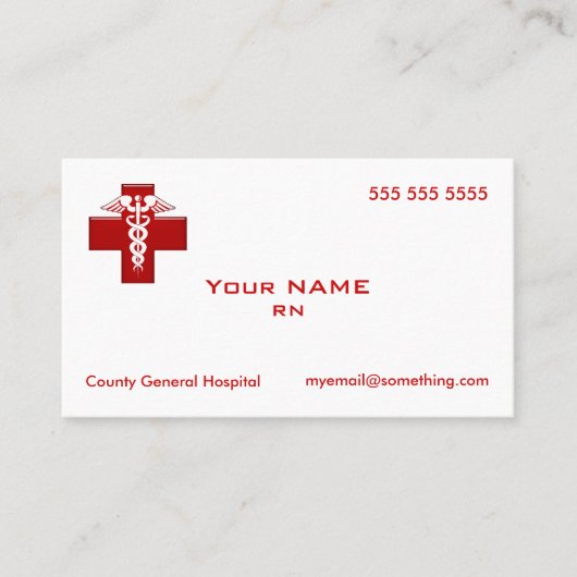 ナースカドゥセウス 名刺 (正面)